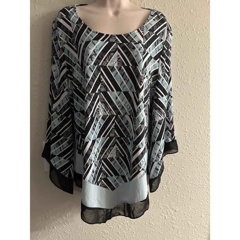 XL Alfani Mesmerize Flare Sleeve Top #1276*11**